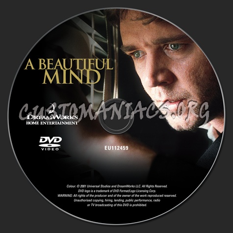 A Beautiful Mind dvd label