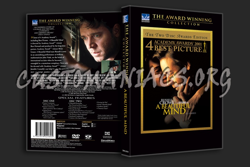 A Beautiful Mind dvd cover