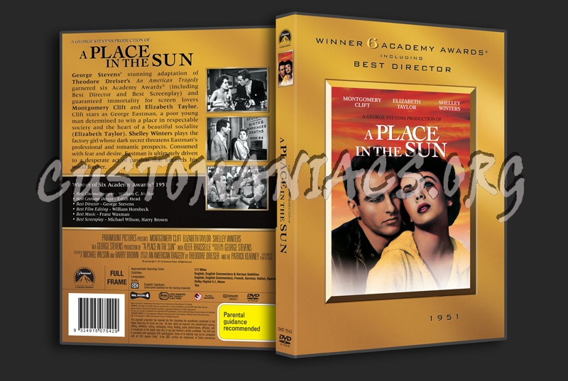 A Place in the Sun dvd cover