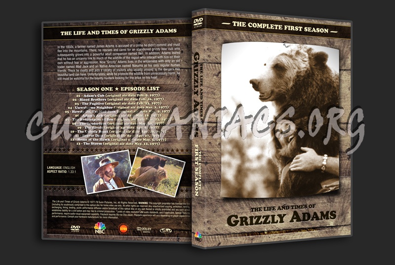 The Life And Times Of Grizzly Adams - Season 1 dvd cover