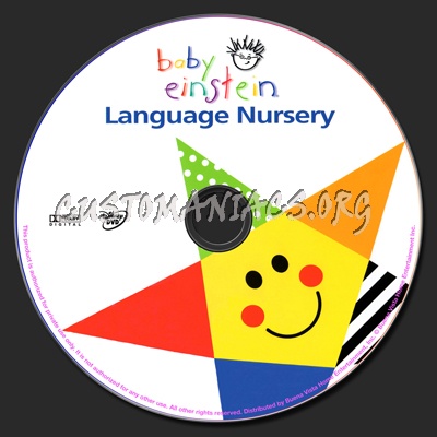 Baby Einstein Language Nursery dvd label