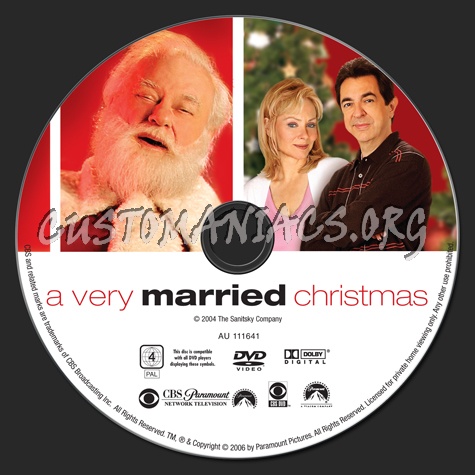 A Very Married Christmas dvd label