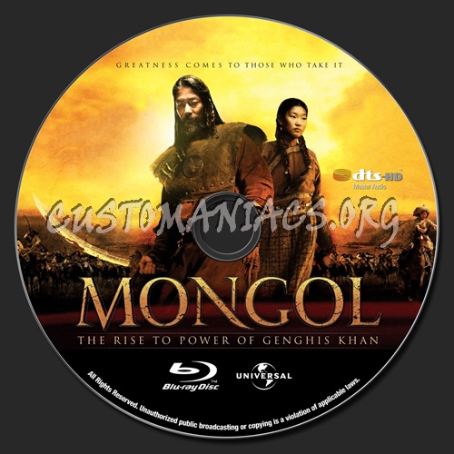 Mongol blu-ray label