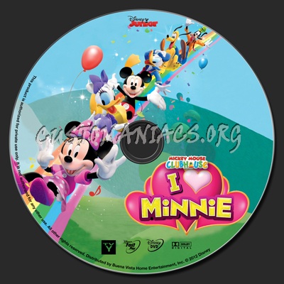 Mickey Mouse Clubhouse: I Heart Minnie (I Love Minnie) dvd label