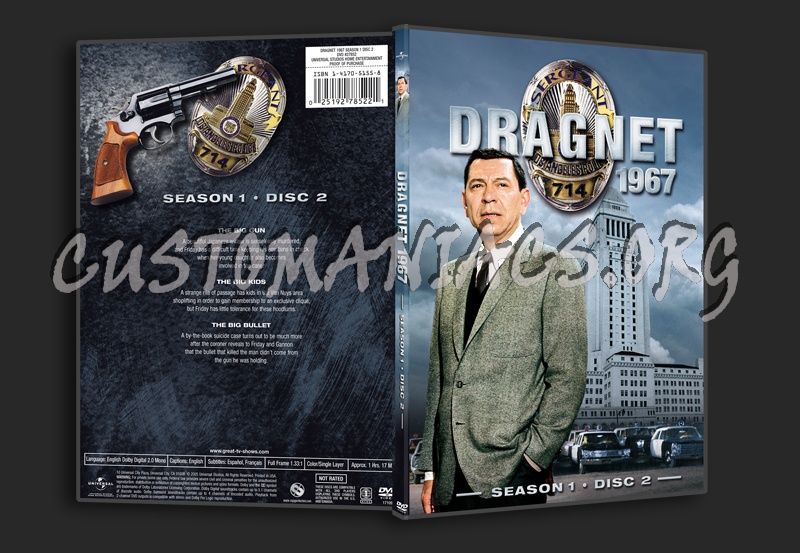 Dragnet Season 1 dvd cover