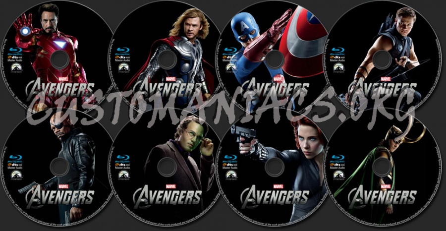 The Avengers blu-ray label