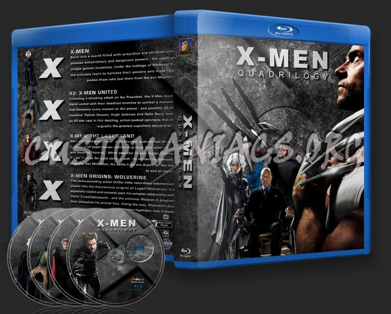 X Men Quadrilogy 25 mm Spine blu-ray cover