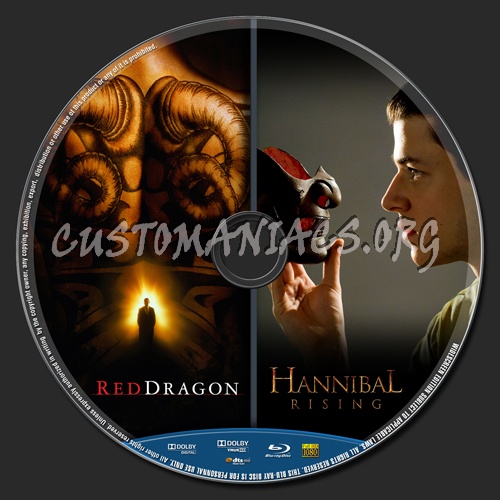 Hannibal Lecter Duology Part 2 blu-ray label