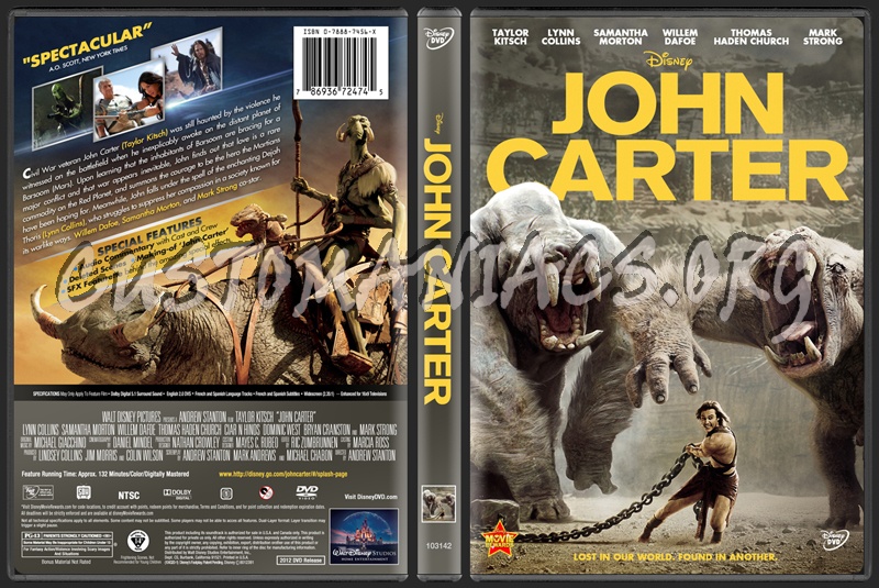 John Carter dvd cover