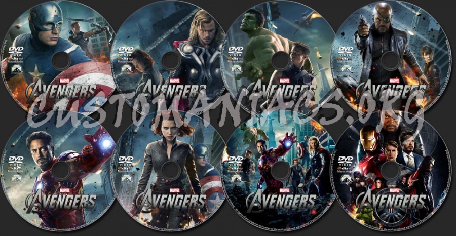 The Avengers dvd label