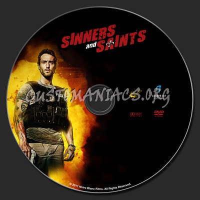 Sinners and Saints dvd label