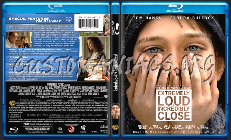 Extremely Loud and Incredibly Close blu-ray cover