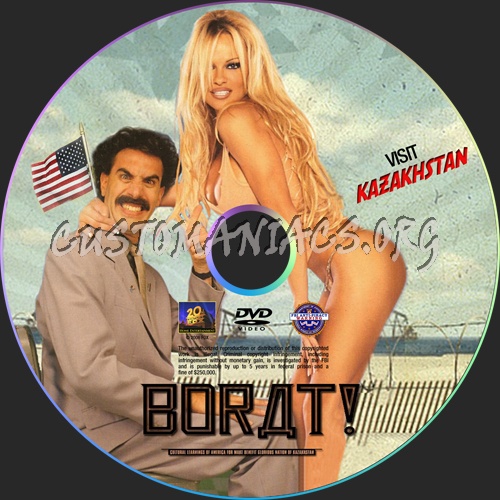 Borat dvd label