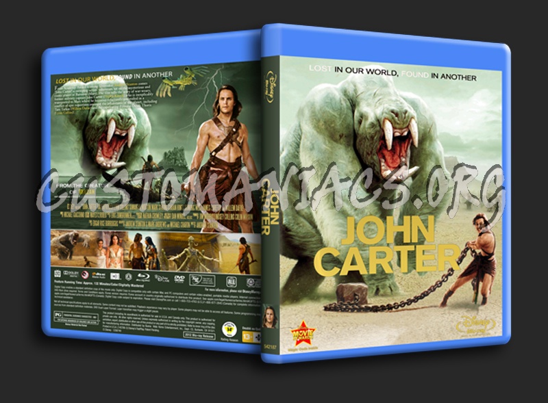 John Carter blu-ray cover