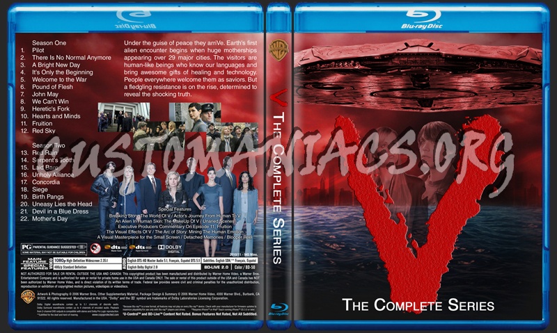 V The Complete Series blu-ray cover