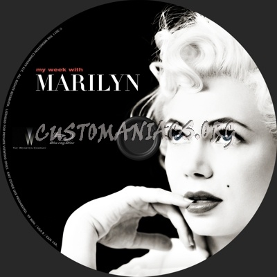 My Week with Marilyn blu-ray label