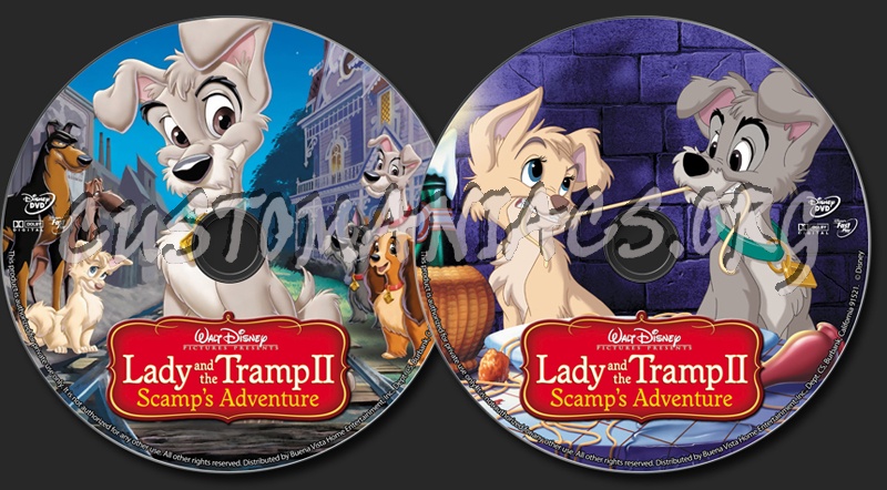 Lady and the Tramp II - Scamp's Adventure dvd label