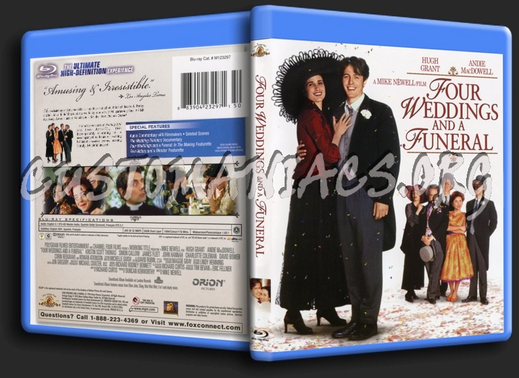 Four Weddings and a Funeral blu-ray cover