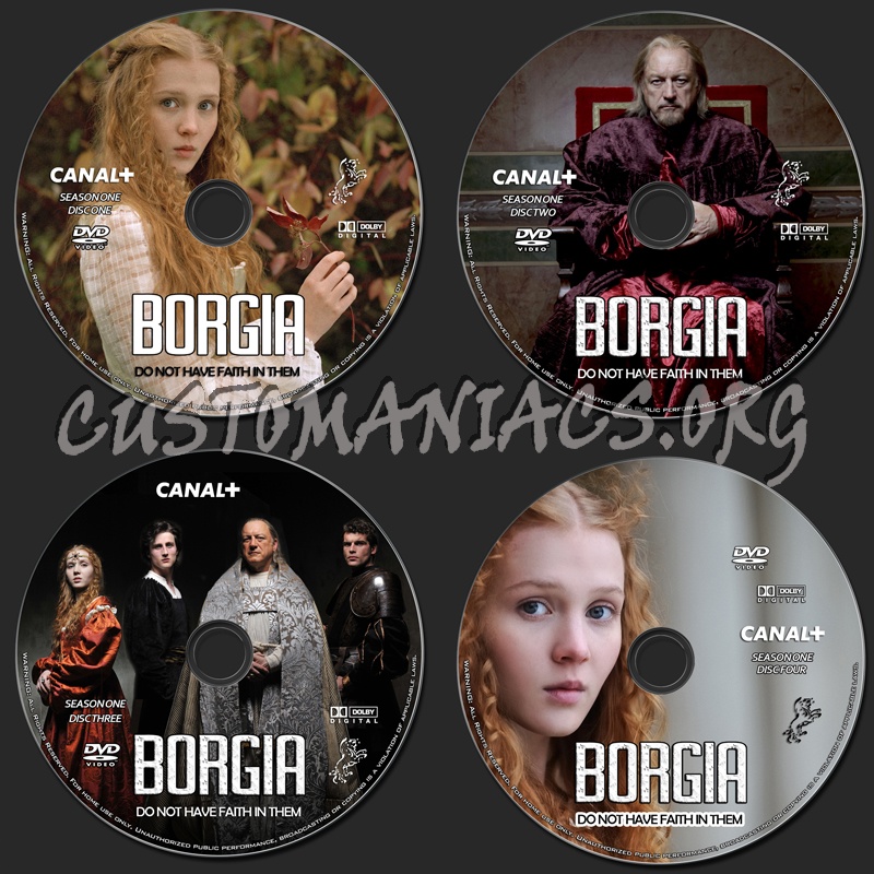 Borgia - Season 1 dvd label