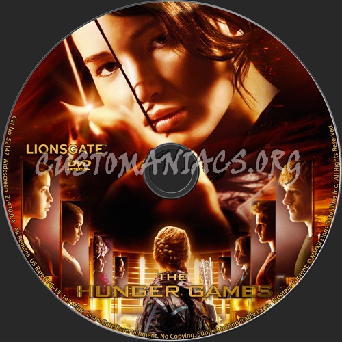 The Hunger Games dvd label