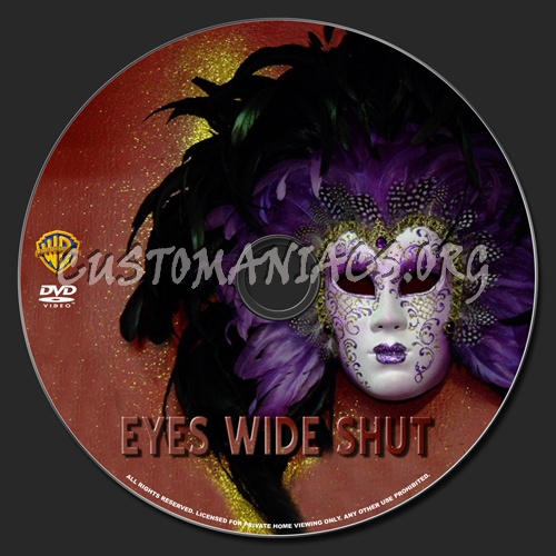 Eyes Wide Shut dvd label