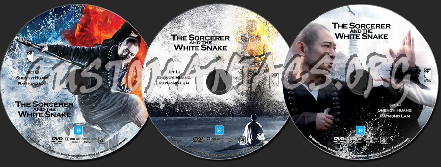 The Sorcerer and the White Snake dvd label