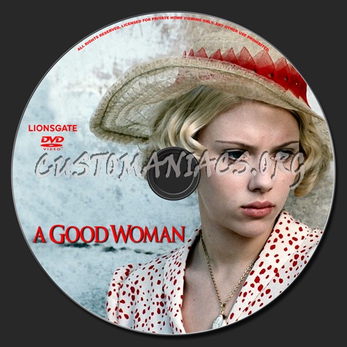 A Good Woman dvd label