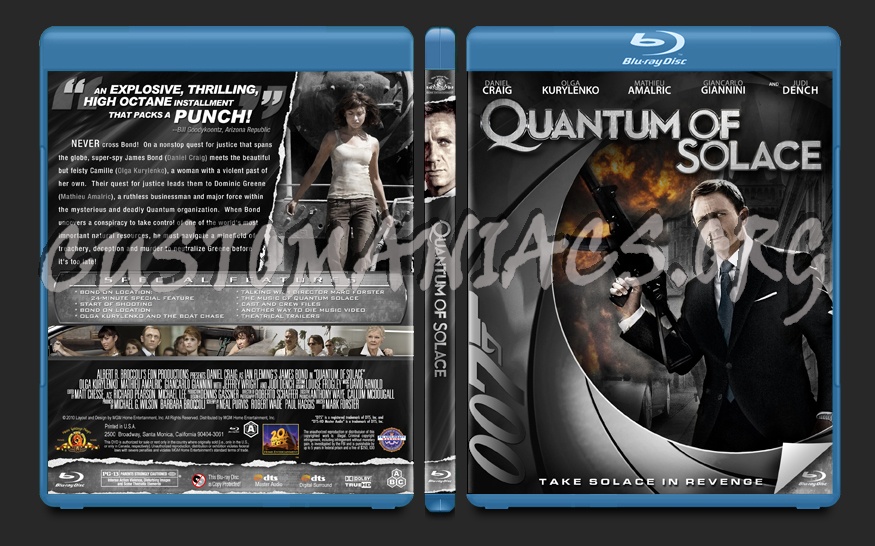 Quantum of Solace blu-ray cover