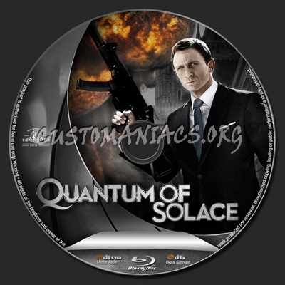 Quantum of Solace blu-ray label