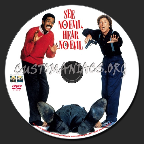 See no Evil, Hear no Evil dvd label