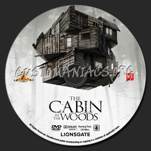 The Cabin In The Woods dvd label