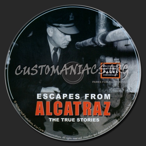 Escapes From Alcatraz - The True Stories dvd label