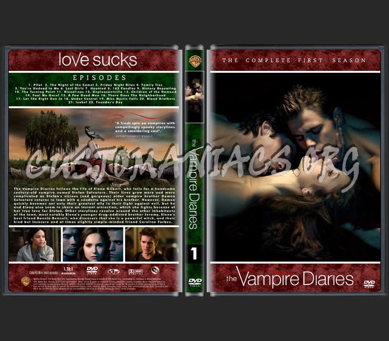 The Vampire Diaries Season 1 dvd cover
