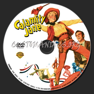 Calamity Jane dvd label