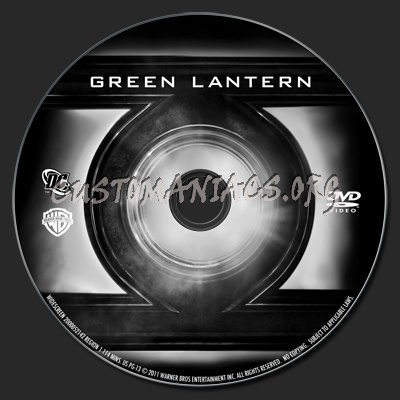 Green Lantern dvd label