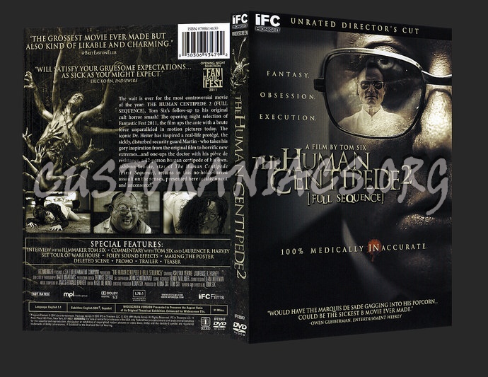 The Human Centipede 2 dvd cover