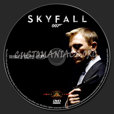 Skyfall dvd label