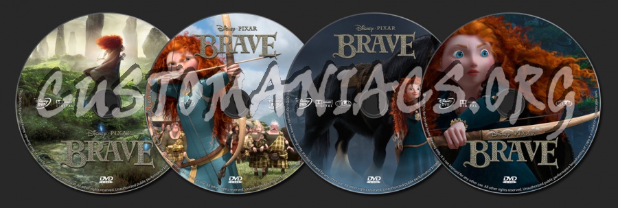 Brave dvd label