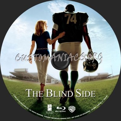 The Blind Side blu-ray label