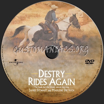 Destry Rides Again dvd label