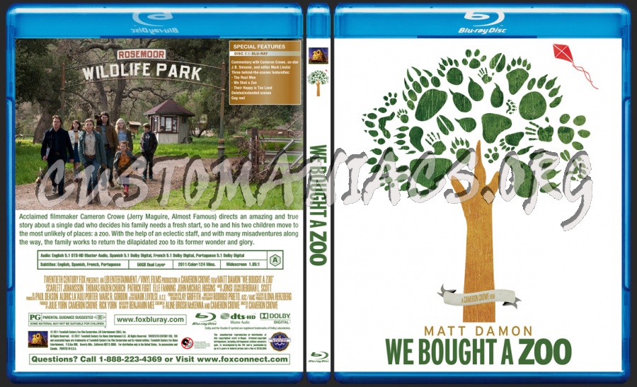 We Bought a Zoo blu-ray cover