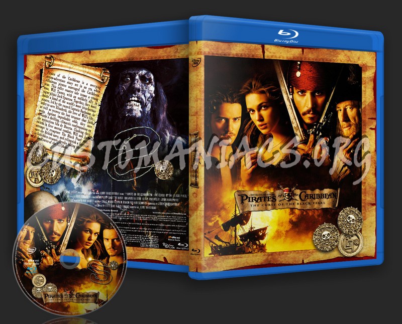 Pirates of the Caribbean : The Curse of the Black Pearl blu-ray cover