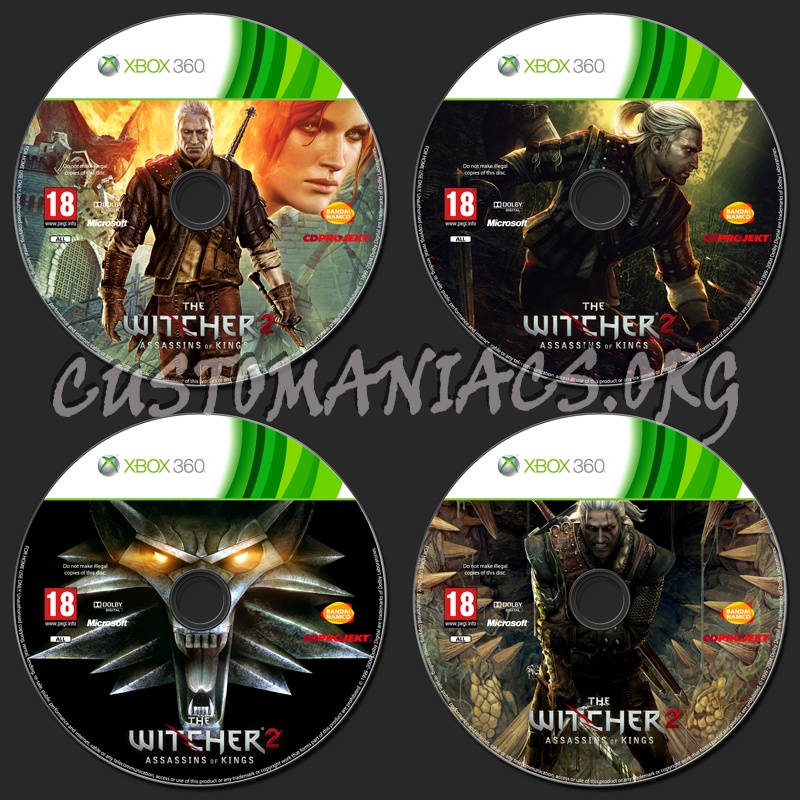 The Witcher 2: Assassins of Kings dvd label