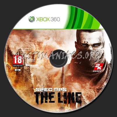 Spec Ops The Line dvd label