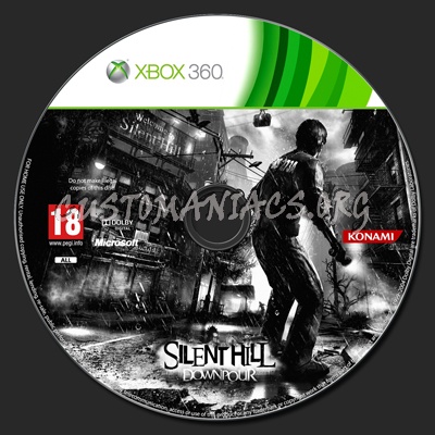 Silent Hill Downpour dvd label