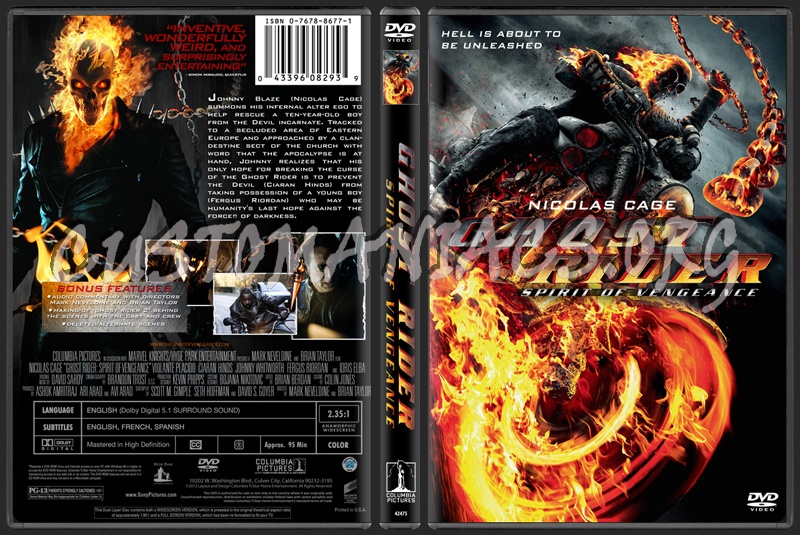 Ghost Rider: Spirit of Vengeance dvd cover