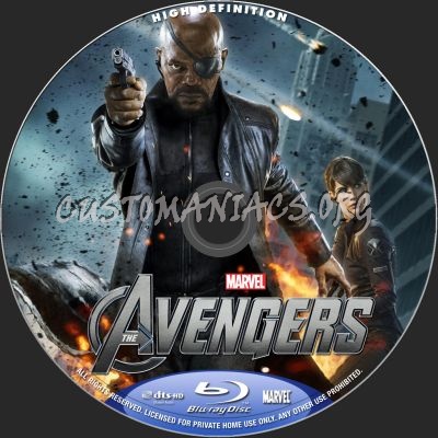 The Avengers blu-ray label