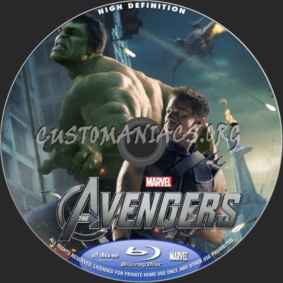 The Avengers blu-ray label