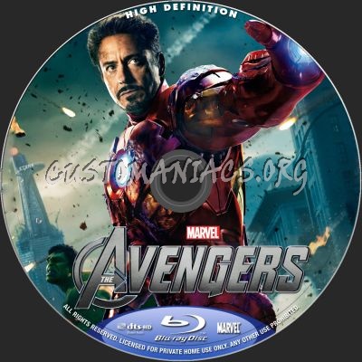 The Avengers blu-ray label