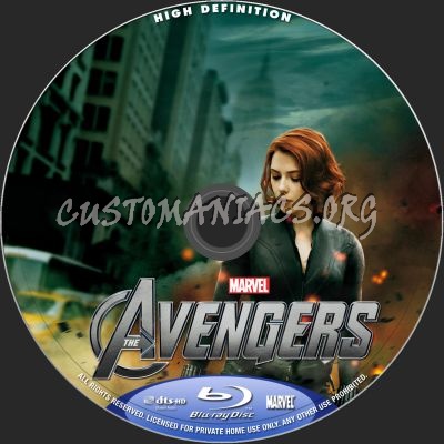 The Avengers blu-ray label